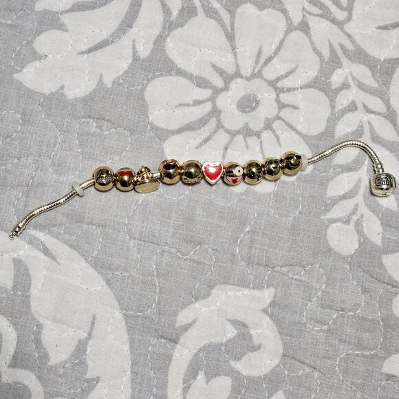 Emojems 3d Charm Gold/Silver Bracelet - Picture 6 of 6